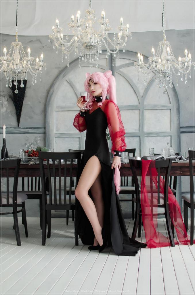 sailor moon black lady chibiusa tsukino cosplay 05