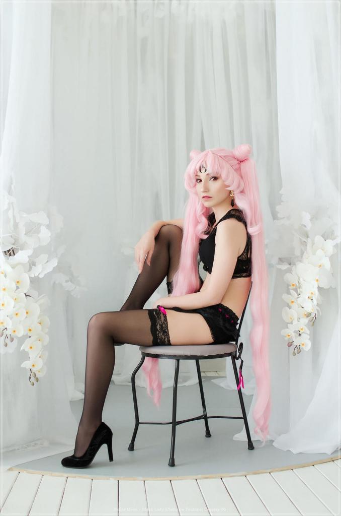 sailor moon black lady chibiusa tsukino cosplay 06