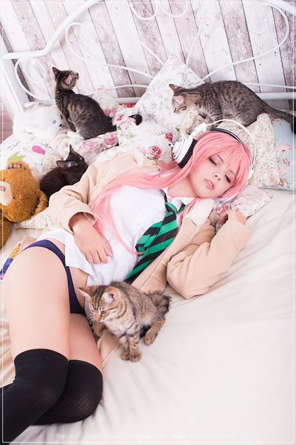 Soni-Ani - Super Sonico The Animation - Super Sonico Cosplay - nuanced study