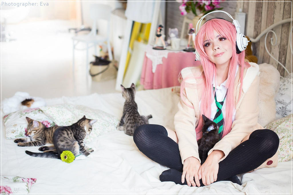 Soni-Ani - Super Sonico The Animation - Super Sonico Cosplay - inspired capture
