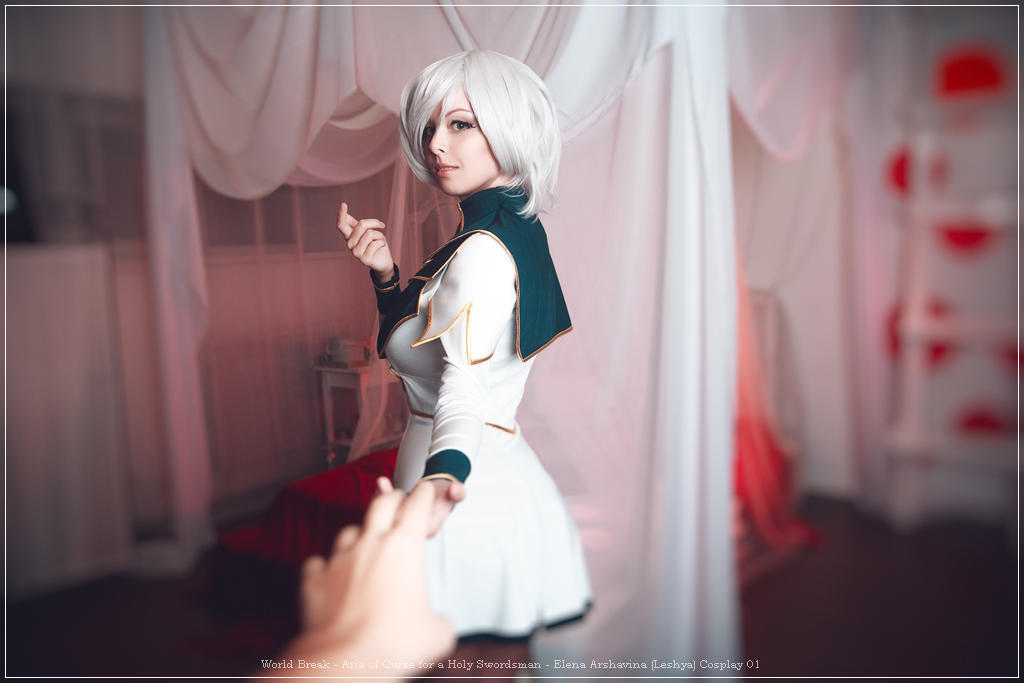World Break - Aria of Curse for a Holy Swordsman - Elena Arshavina (Leshya) Cosplay - anime costume