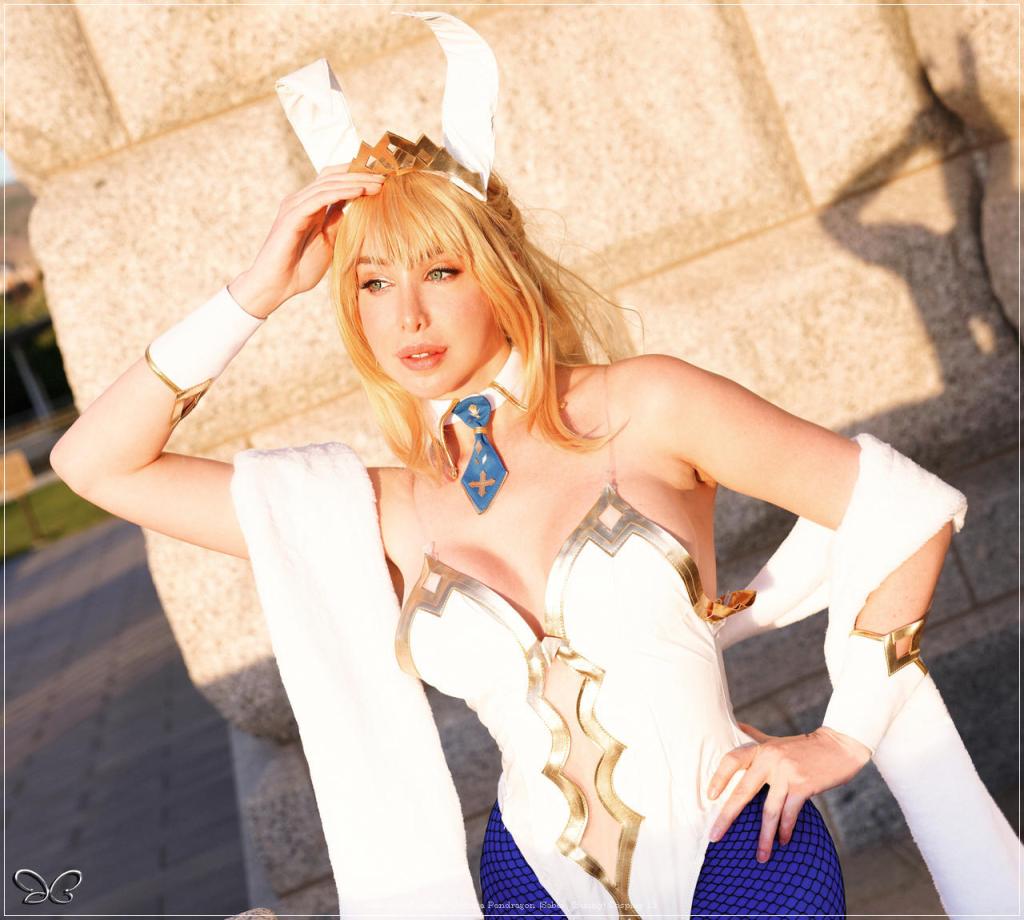 Fate Grand Order - Artoria Pendragon (Saber) (Bunny) Cosplay - costume focus Fate Grand Order - Artoria Pendragon (Saber) (Bunny) Cosplay - costume focus