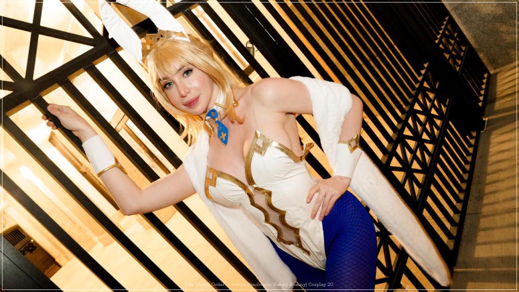 Fate Grand Order - Artoria Pendragon (Saber) (Bunny) Cosplay - elegant capture Fate Grand Order - Artoria Pendragon (Saber) (Bunny) Cosplay - elegant capture