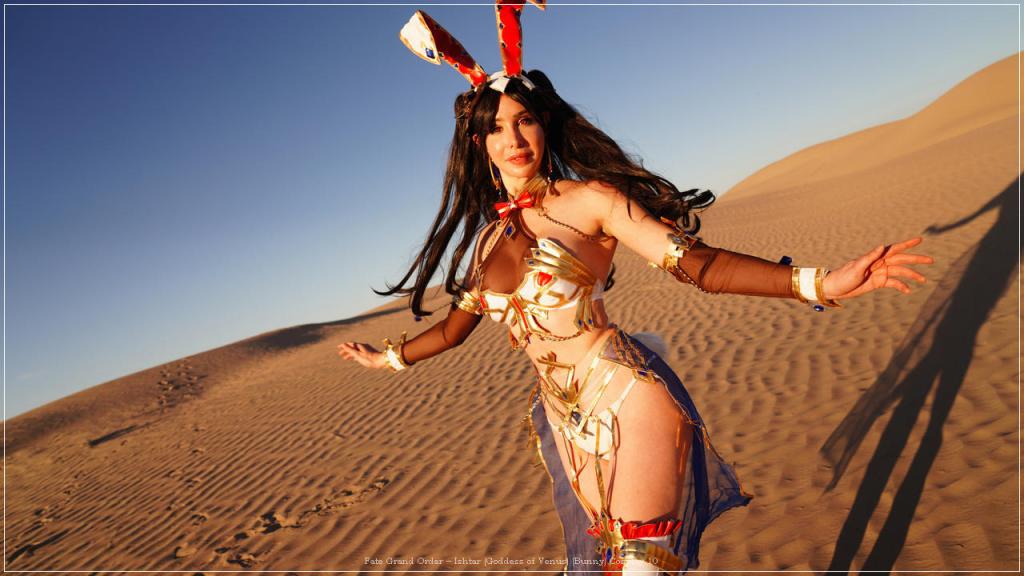 Fate Grand Order - Ishtar (Goddess of Venus) (Bunny) Cosplay - cinematic portrait
