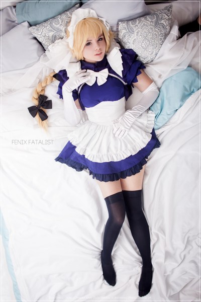 Fate Grand Order - Jeanne dArc (Holy Maiden of Salvation) (Maid) Cosplay
