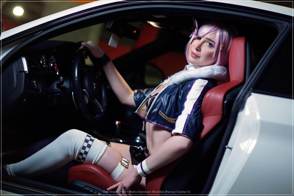 fate grand order e28093 mashu kyrielight shielder racing cosplay 02