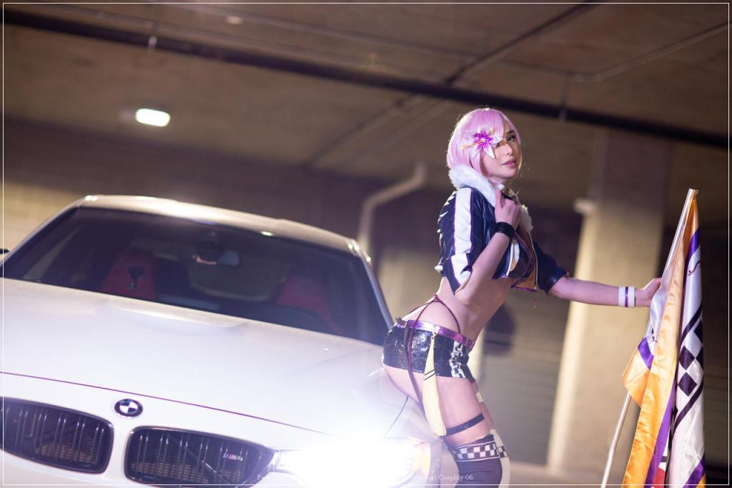 fate grand order e28093 mashu kyrielight shielder racing cosplay 06