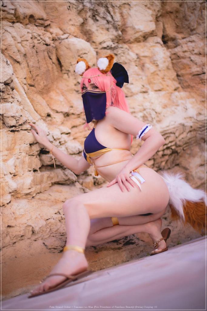 fate grand order e28093 tamamo no mae fox priestess of peerless beauty swim cosplay 10 1
