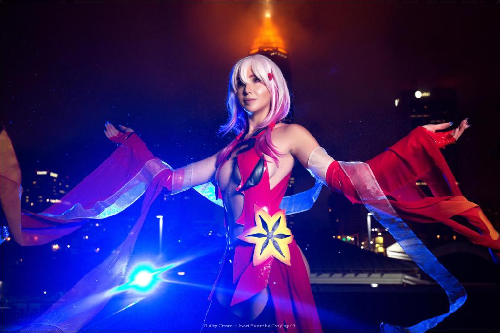 Guilty Crown - Inori Yuzuriha Cosplay - elegant character representation Guilty Crown - Inori Yuzuriha Cosplay - elegant character representation