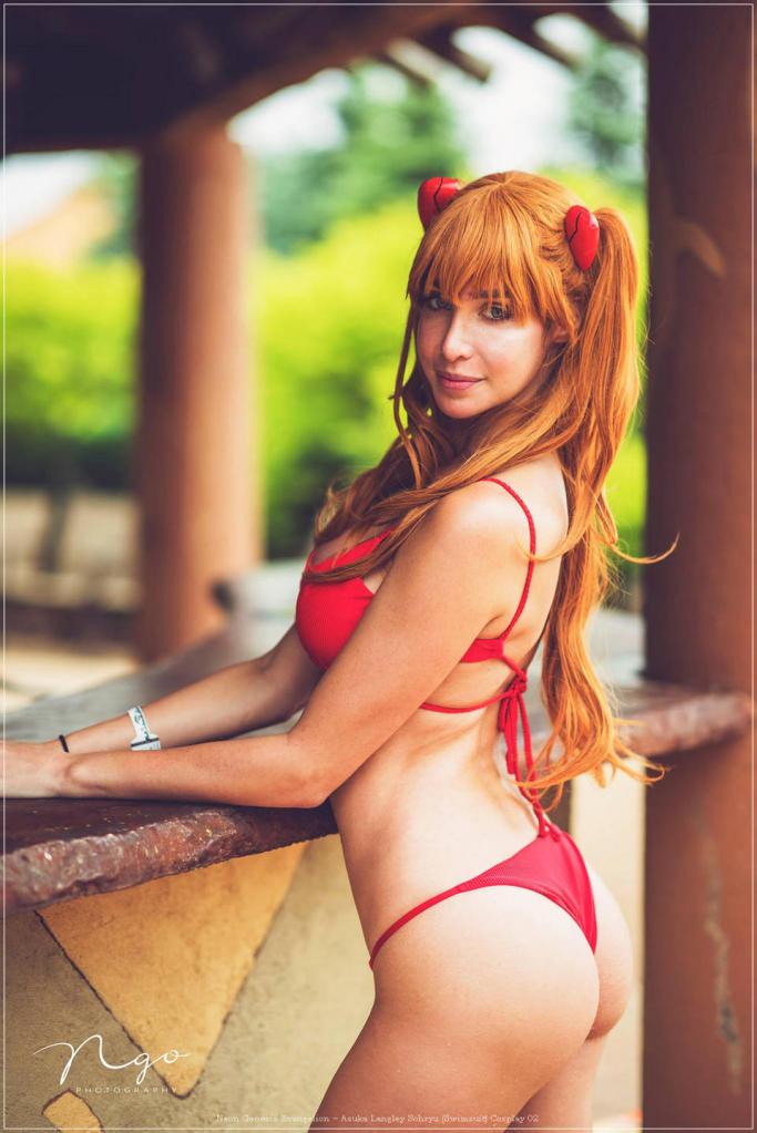 Neon Genesis Evangelion - Asuka Langley Sohryu (Swimsuit) Cosplay - intimate portrait