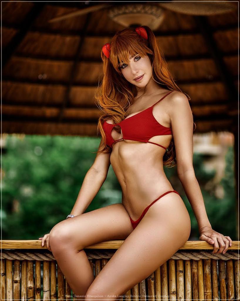 Neon Genesis Evangelion - Asuka Langley Sohryu (Swimsuit) Cosplay - seductive vision