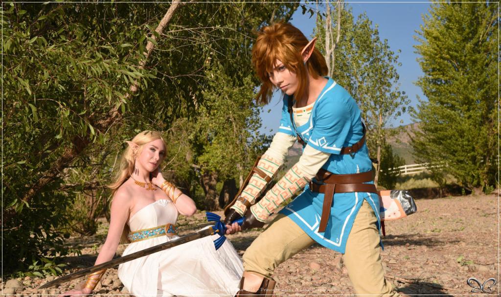 The Legend of Zelda - Breath of the Wild - Princess Zelda &amp; Link Cosplay - cosplay study