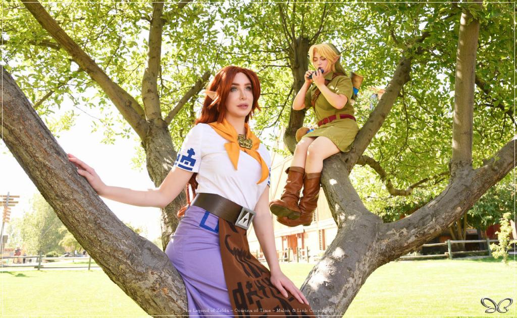 The Legend of Zelda - Ocarina of Time - Malon & Link Cosplay - recreation The Legend of Zelda - Ocarina of Time - Malon & Link Cosplay - recreation