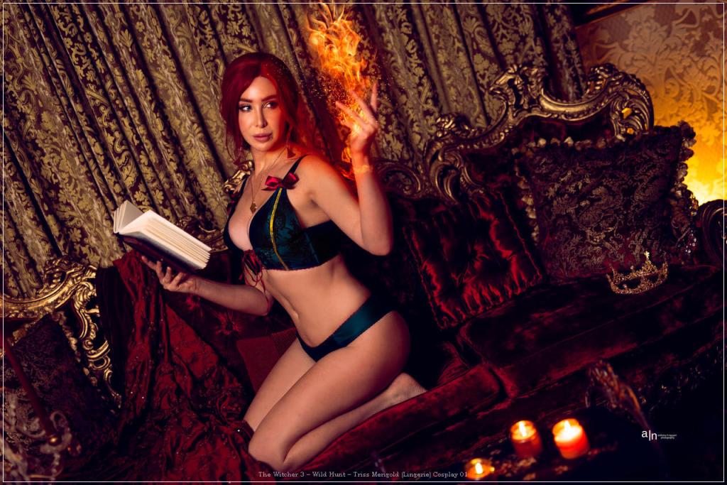 The Witcher 3 - Wild Hunt - Triss Merigold (Lingerie) Cosplay - seductive vision