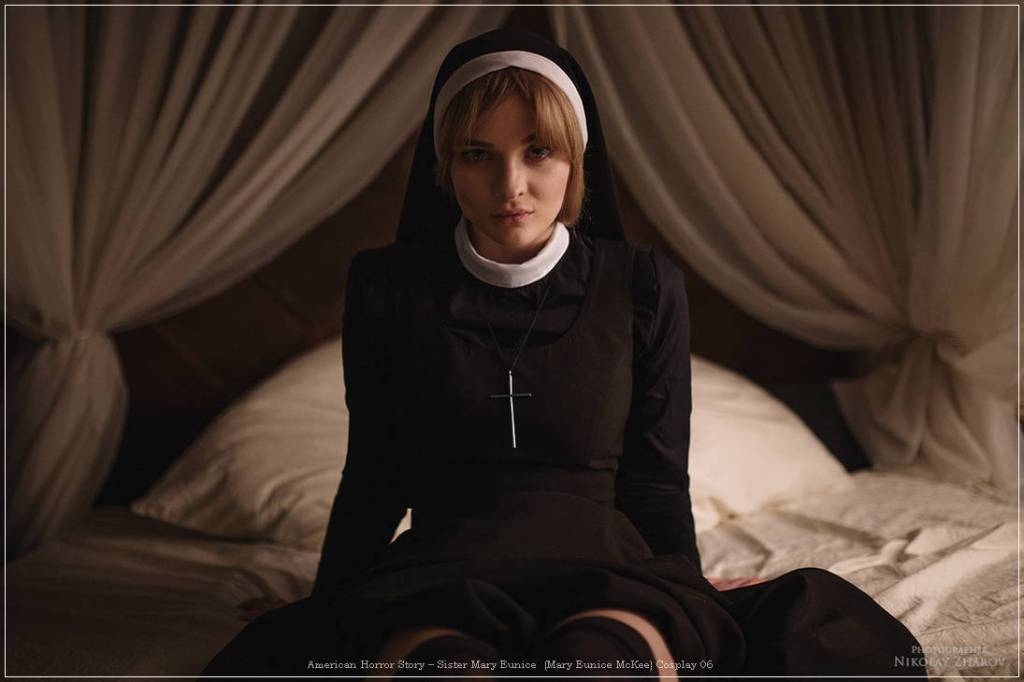 American Horror Story - Sister Mary Eunice (Mary Eunice McKee) Cosplay - anime costume American Horror Story - Sister Mary Eunice (Mary Eunice McKee) Cosplay - anime costume
