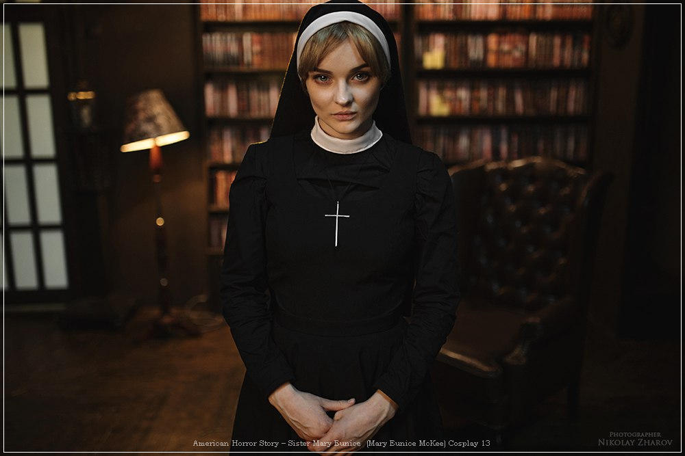 American Horror Story - Sister Mary Eunice (Mary Eunice McKee) Cosplay - cosplay study American Horror Story - Sister Mary Eunice (Mary Eunice McKee) Cosplay - cosplay study