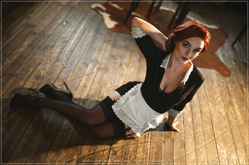 American Horror Story - Murder House - Moira O Hara Cosplay - soft focus shot American Horror Story - Murder House - Moira O Hara Cosplay - soft focus shot