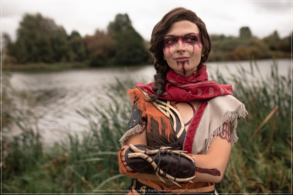 assassins creed e28093 odyssey e28093 kassandra eagle bearer artemis set cosplay 01