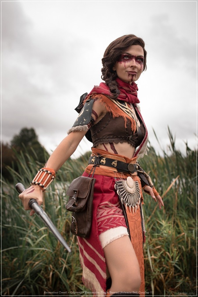 assassins creed e28093 odyssey e28093 kassandra eagle bearer artemis set cosplay 02