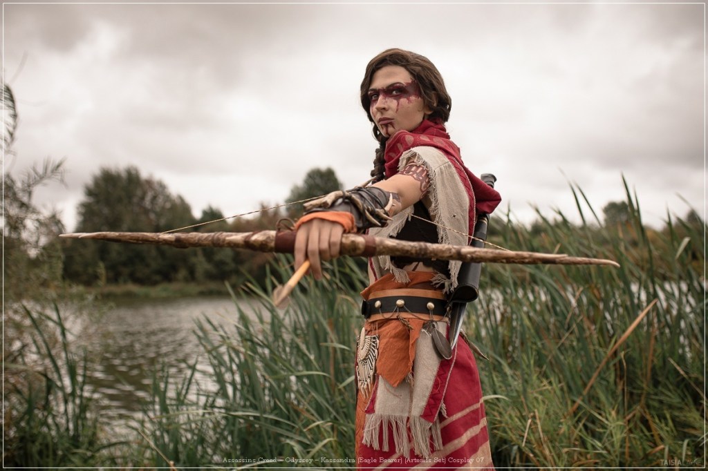 assassins creed e28093 odyssey e28093 kassandra eagle bearer artemis set cosplay 07