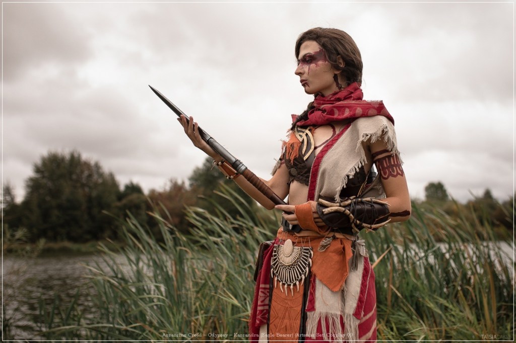 assassins creed e28093 odyssey e28093 kassandra eagle bearer artemis set cosplay 09