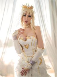 Fate Extra CCC - Nero Claudius (Saber Bride) (Emperor of Roses) Cosplay