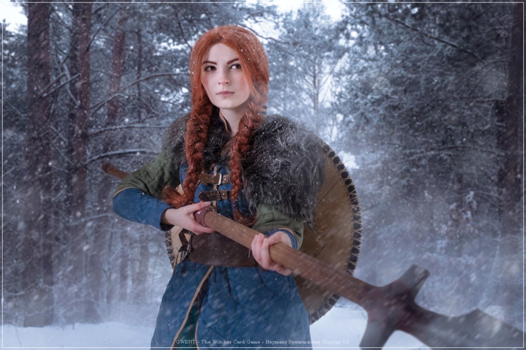 gwent the witcher card game heymaey spearmaiden cosplay 03