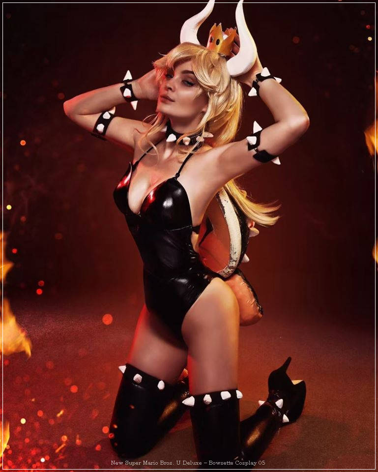 New Super Mario Bros. U Deluxe - Bowsette Cosplay - erotic study New Super Mario Bros. U Deluxe - Bowsette Cosplay - erotic study