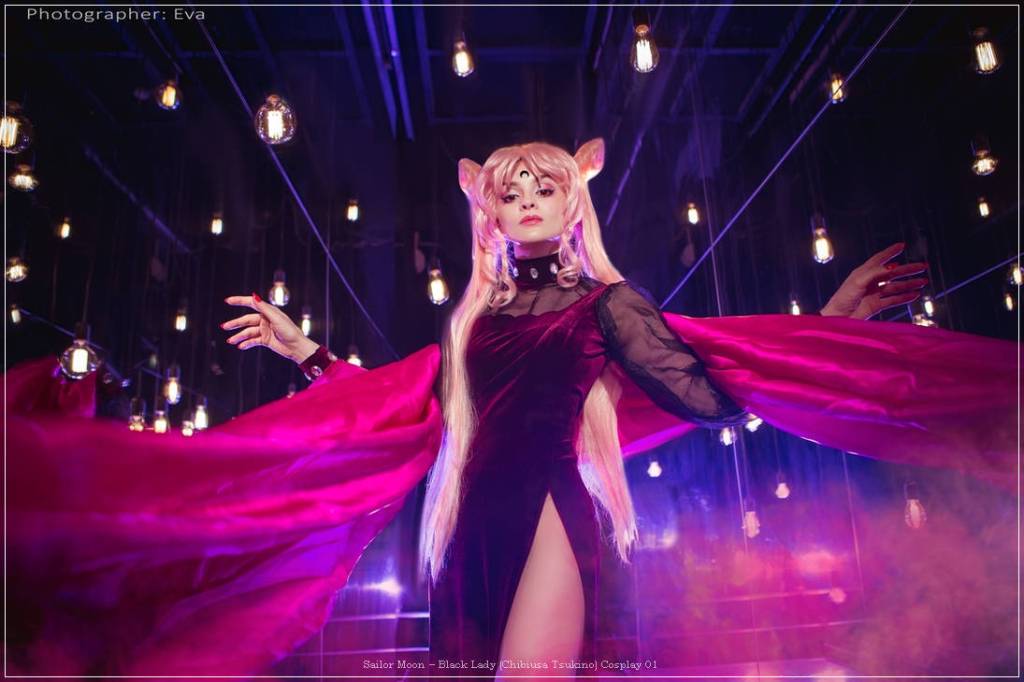 sailor moon e28093 black lady chibiusa tsukino cosplay 01