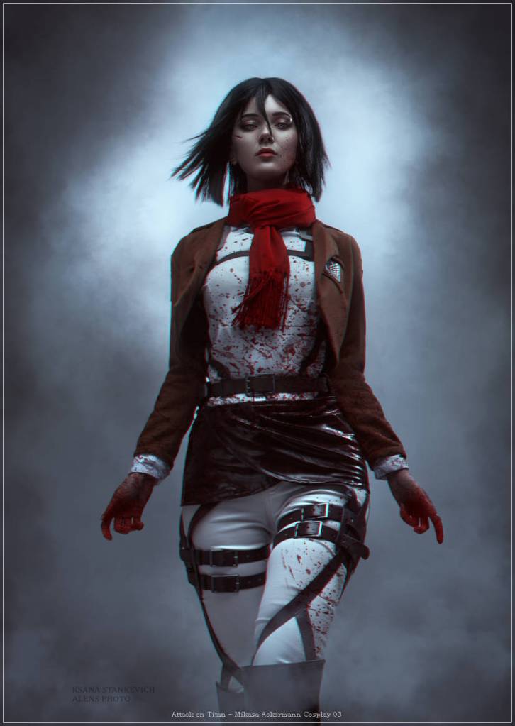 attack on titan e28093 mikasa ackermann cosplay 03