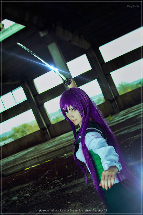 highschool of the dead e28093 saeko busujima cosplay 01