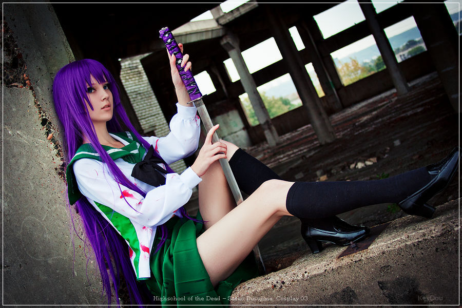 highschool of the dead e28093 saeko busujima cosplay 03