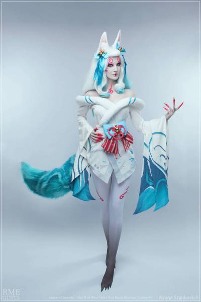 League of Legends - Ahri (The Nine-Tailed Fox) (Spirit Blossom) Cosplay