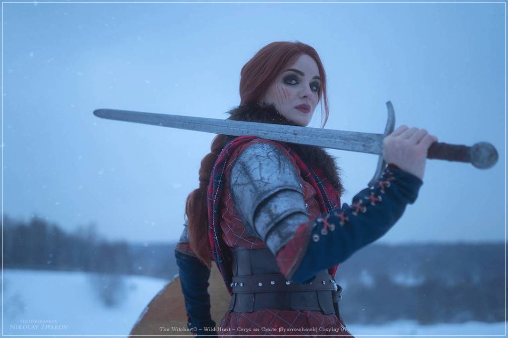 The Witcher 3 - Wild Hunt - Cerys an Craite (Sparrowhawk) Cosplay - full body port.
