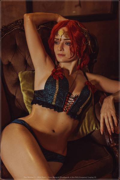 The Witcher 3 - Wild Hunt - Triss Merigold (Fourteenth of the Hill) (Lingerie) Cosplay