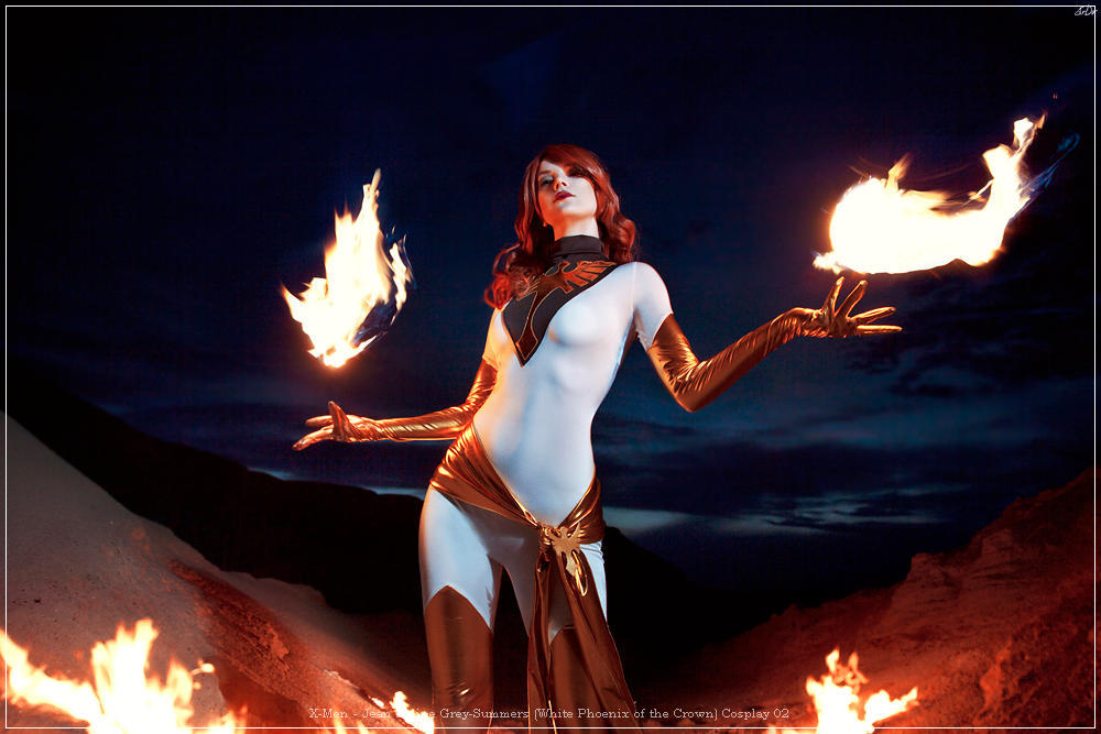 X-Men - Jean Elaine Grey-Summers (White Phoenix of the Crown) Cosplay anime character costume photo