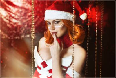 Dota 2 - Lina (Slayer) (Smoldering Journey) (Christmas) Cosplay