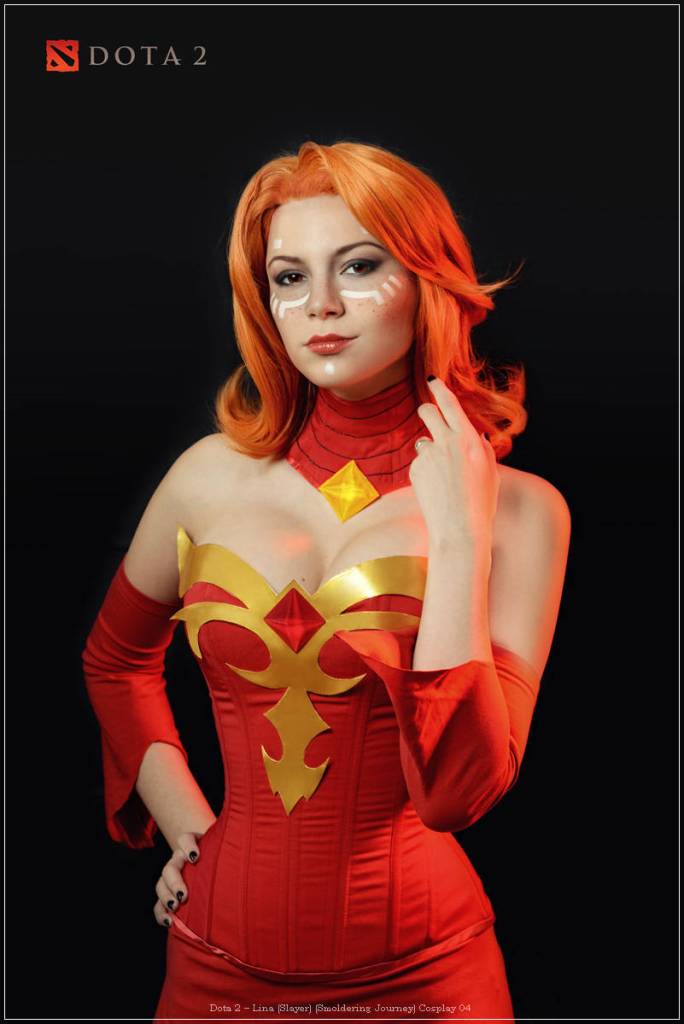 Dota 2 - Lina (Slayer) (Smoldering Journey) Cosplay - artistic framing Dota 2 - Lina (Slayer) (Smoldering Journey) Cosplay - artistic framing