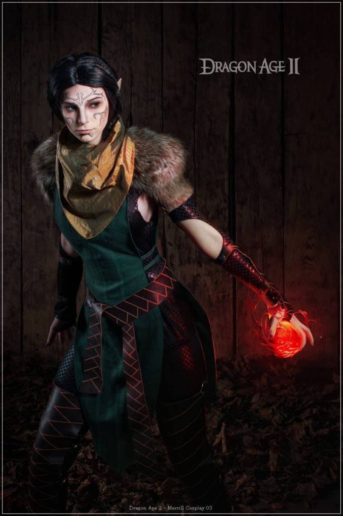 Dragon Age 2 - Merrill Cosplay - full body portrait