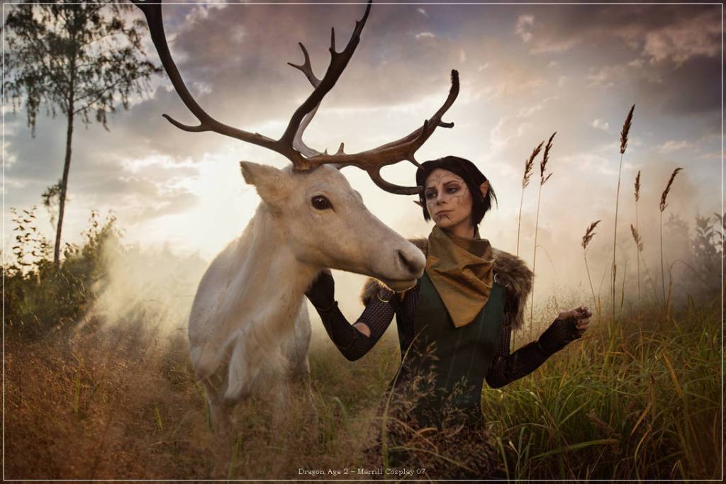 Dragon Age 2 - Merrill Cosplay - full length character portrait
