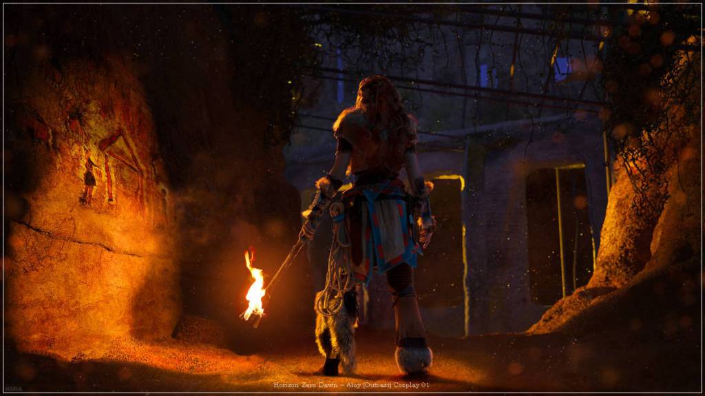 Horizon - Zero Dawn - Aloy (Outcast) Cosplay - full body port.