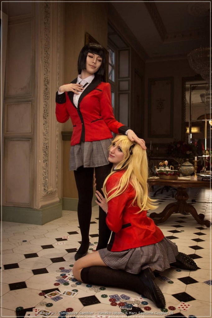 kakegurui e28093 compulsive gambler e28093 yumeko jabami mary saotome cosplay 08