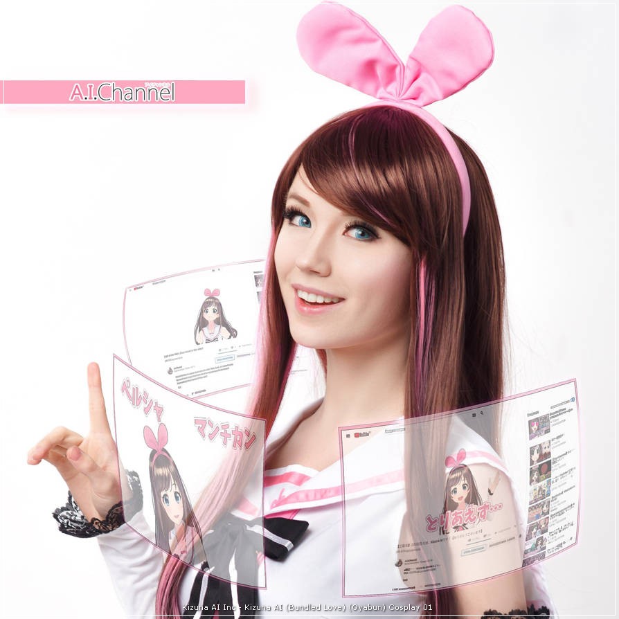 Kizuna AI Inc - Kizuna AI (Bundled Love) (Oyabun) Cosplay - nuanced study Kizuna AI Inc - Kizuna AI (Bundled Love) (Oyabun) Cosplay - nuanced study