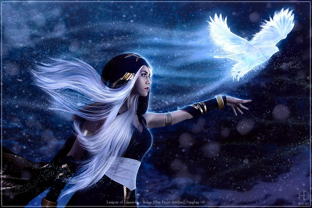league of legends e28093 ashe the frost archer cosplay 08