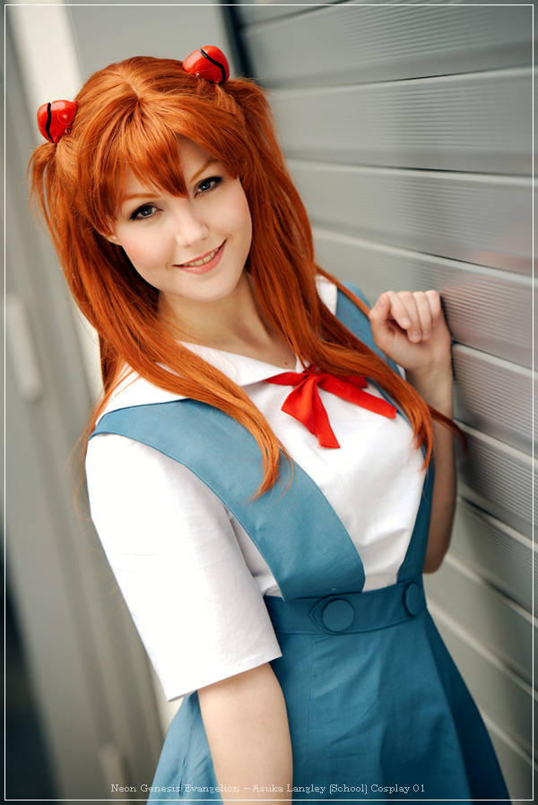 neon genesis evangelion e28093 asuka langley school cosplay 01