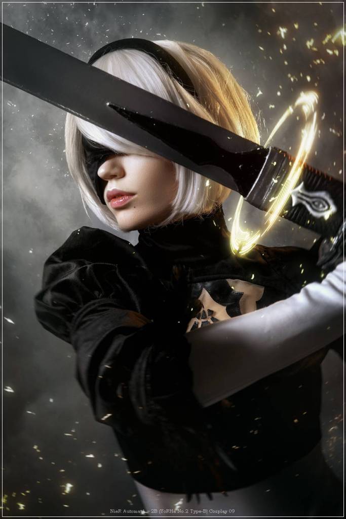NieR AutomatA - 2B (YoRHa No.2 Type-B) Cosplay - authentic view NieR AutomatA - 2B (YoRHa No.2 Type-B) Cosplay - authentic view