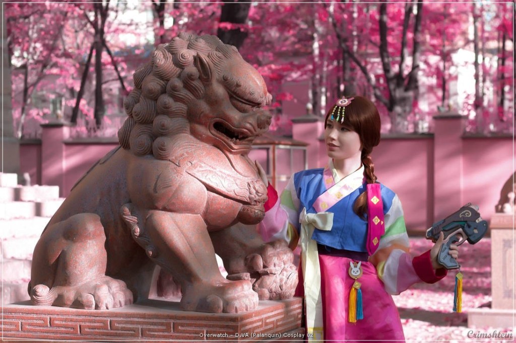 Overwatch - D.VA (Palanquin) Cosplay - full length photo