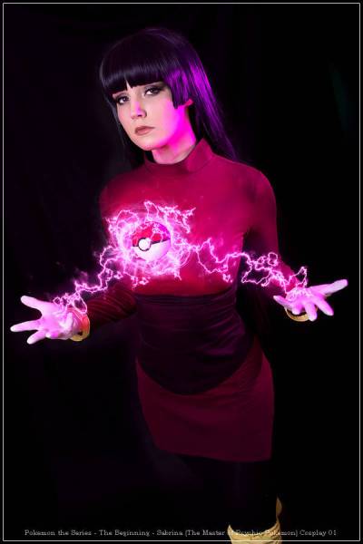 Pokemon the Series - The Beginning - Sabrina (The Master of Psychic Pokemon) Cosplay