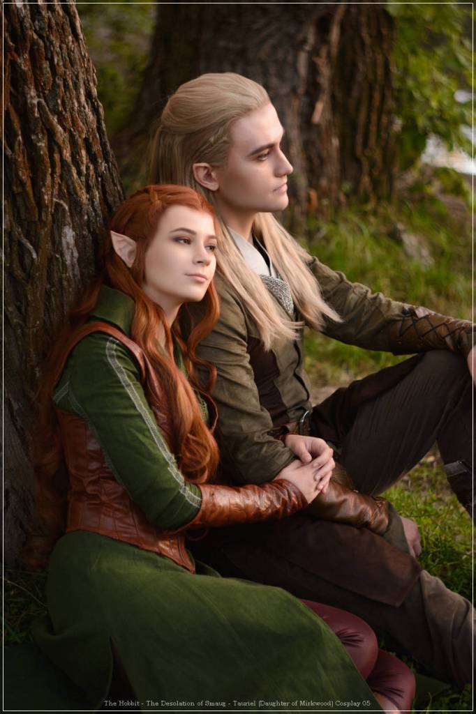 The Hobbit - The Desolation of Smaug - Tauriel &amp; Legolas Cosplay - recreation