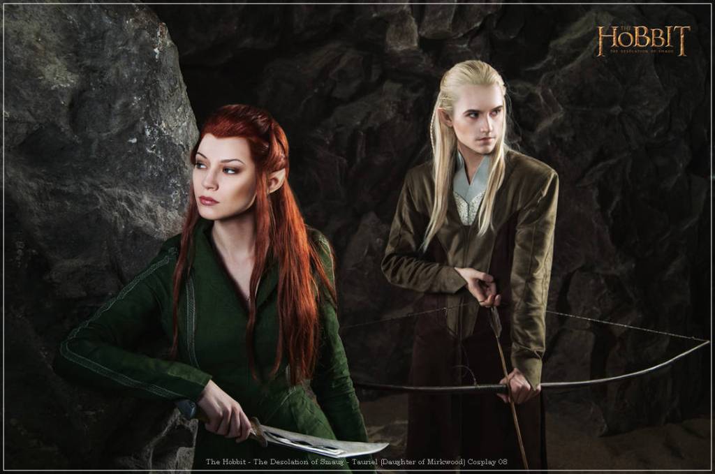 The Hobbit - The Desolation of Smaug - Tauriel &amp; Legolas Cosplay - portrait photo